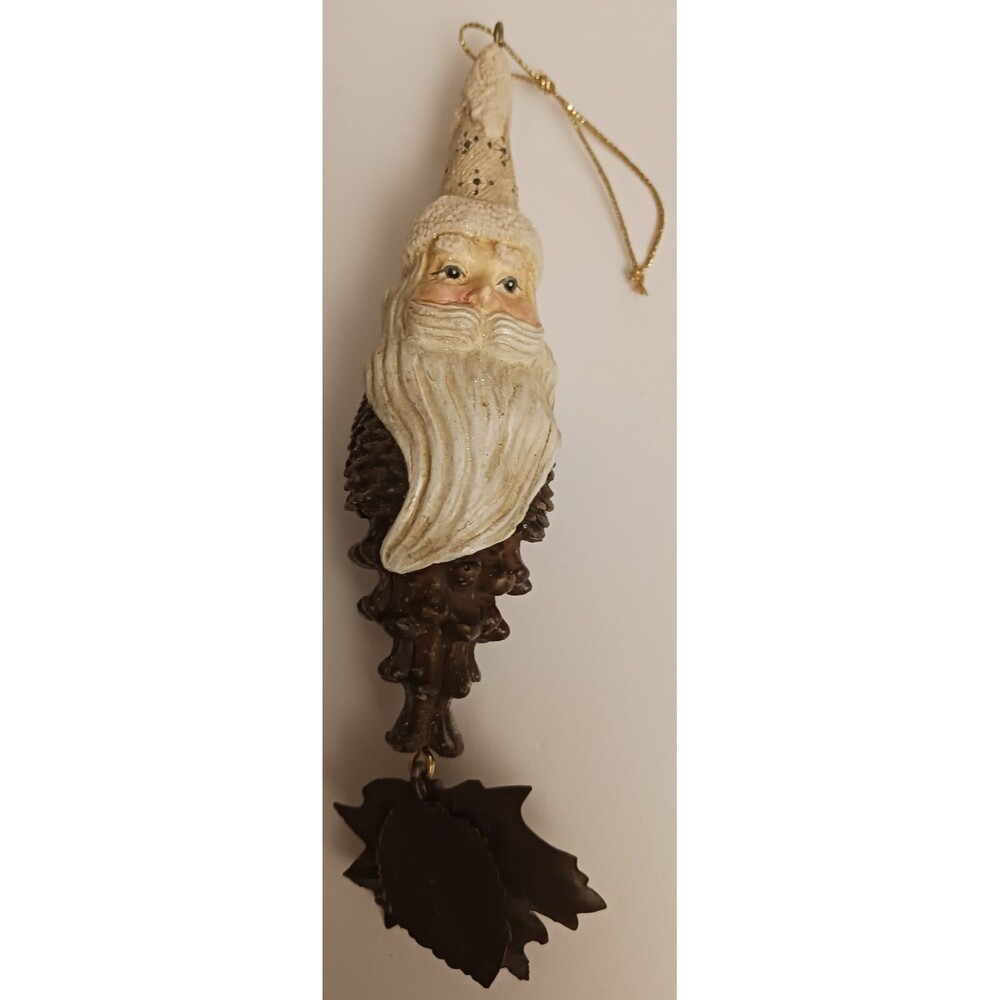 Lot of 9 Different Eclectic Santa Christmas Ornaments - Picture 5 of 11